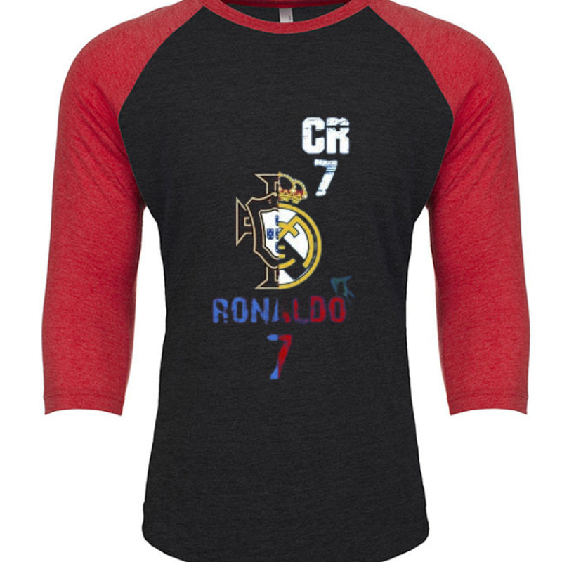 Unisex Triblend 3/4-Sleeve Raglan Christiano Ronaldo