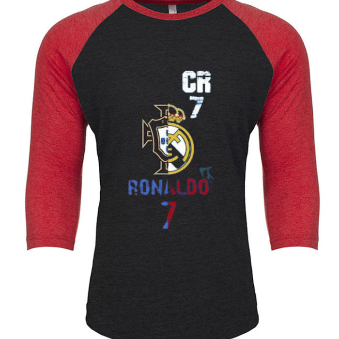 Unisex Triblend 3/4-Sleeve Raglan Christiano Ronaldo