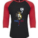 Unisex Triblend 3/4-Sleeve Raglan Christiano Ronaldo