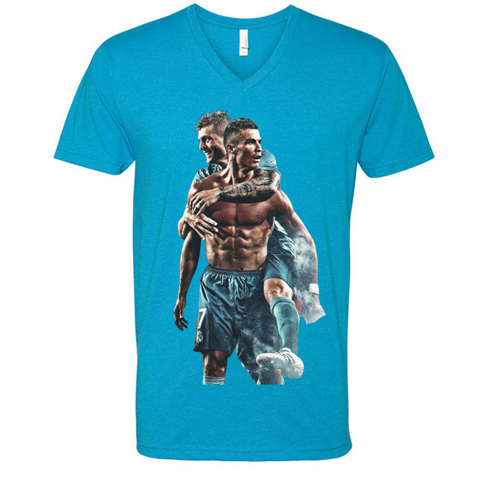 6240 Men's CVC V- Neck Shirt Christiano Ronaldo