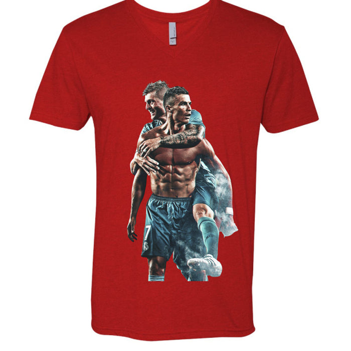 6240 Men's CVC V- Neck Shirt Christiano Ronaldo