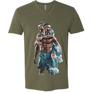 6240 Men's CVC V- Neck Shirt Christiano Ronaldo