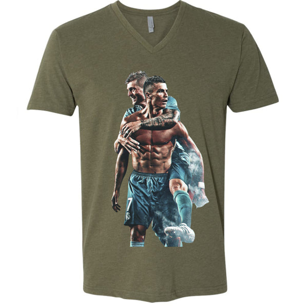 6240 Men's CVC V- Neck Shirt Christiano Ronaldo