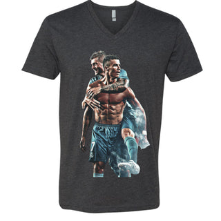 6240 Men's CVC V- Neck Shirt Christiano Ronaldo