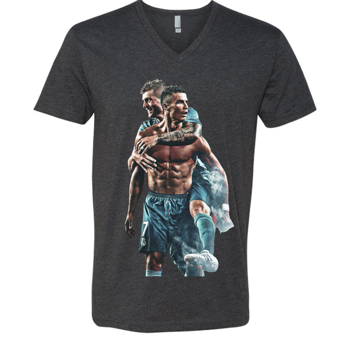 6240 Men's CVC V- Neck Shirt Christiano Ronaldo