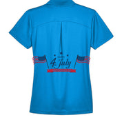 Independence Day Womens Plaited Polo DG20W