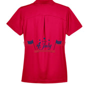 Independence Day Womens Plaited Polo DG20W