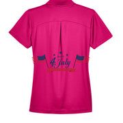 Independence Day Womens Plaited Polo DG20W