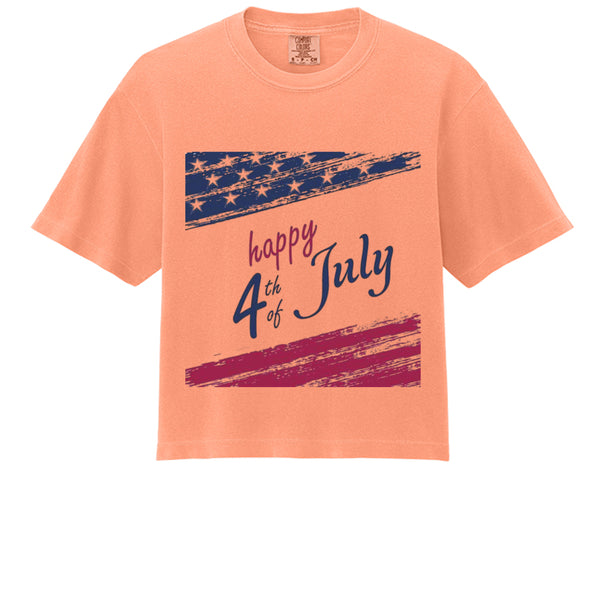 Independence Day Women's Heavyweight Boxy T-Shirt 3023CL