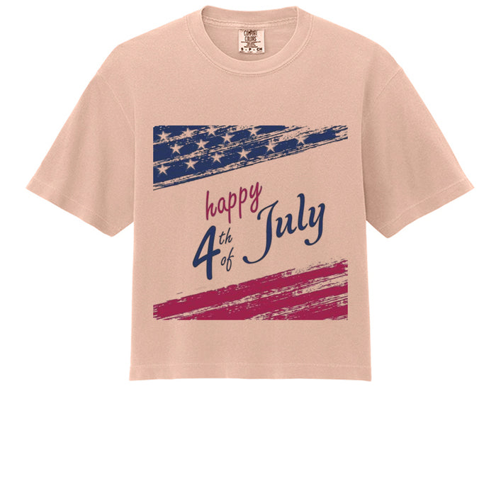 Independence Day Women's Heavyweight Boxy T-Shirt 3023CL