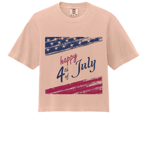 Independence Day Women's Heavyweight Boxy T-Shirt 3023CL