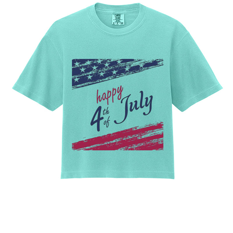 Independence Day Women's Heavyweight Boxy T-Shirt 3023CL