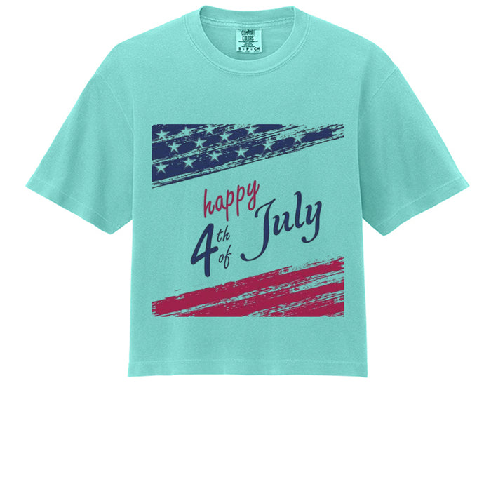 Independence Day Women's Heavyweight Boxy T-Shirt 3023CL