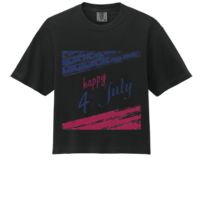 Independence Day Women's Heavyweight Boxy T-Shirt 3023CL