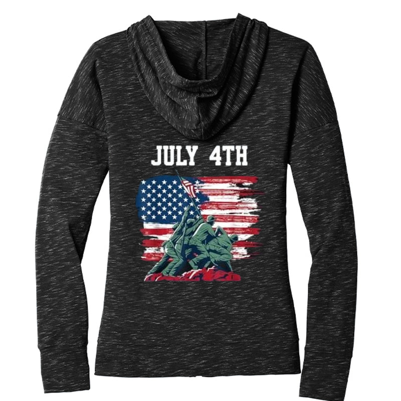 Independence Day Women's Medal Full-Zip Hoodie DT665