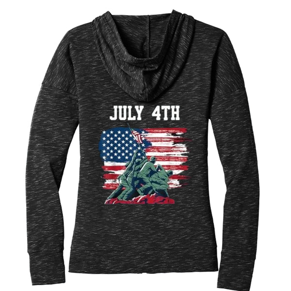 Independence Day Women's Medal Full-Zip Hoodie DT665