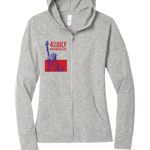 Independence Day Women's Medal Full-Zip Hoodie DT665