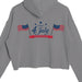 Independence Day Ladies' Crop Hooded Sweatshirt LS12000