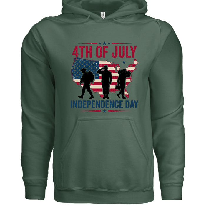Independence Day USA Hooded Sweatshirt IND4000