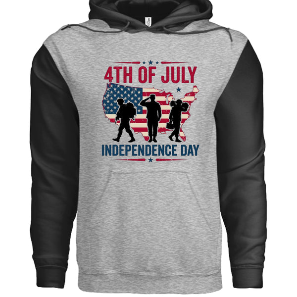 Independence Day USA Hooded Sweatshirt IND4000