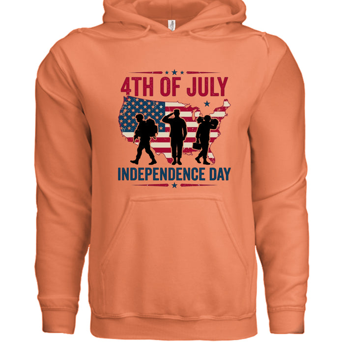 Independence Day USA Hooded Sweatshirt IND4000