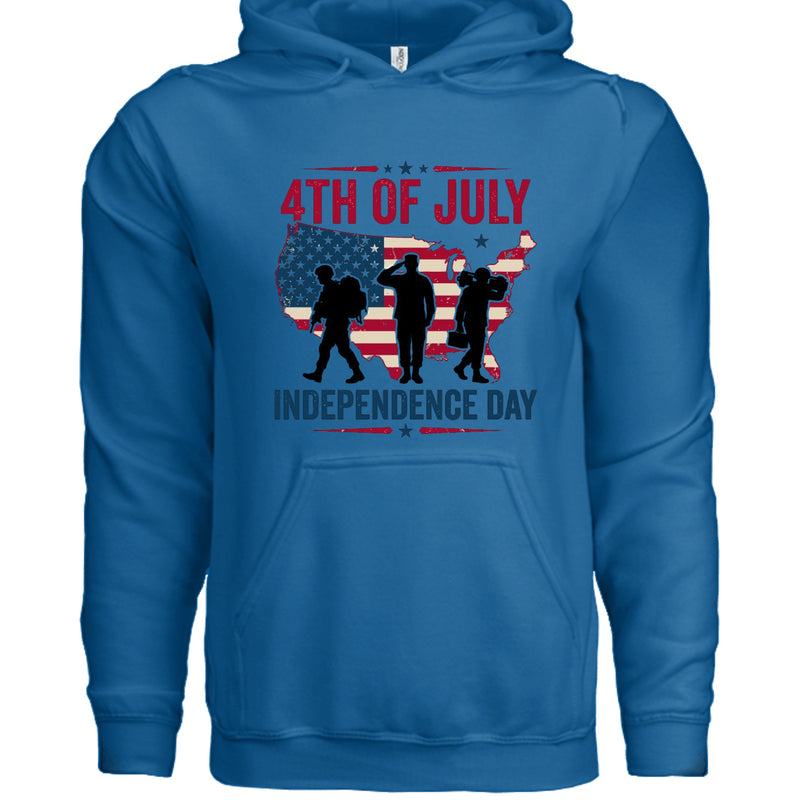 Independence Day USA Hooded Sweatshirt IND4000