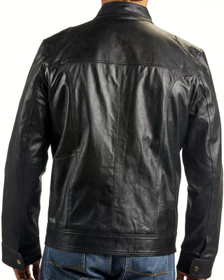 Raging Men's Cafe Racer Leather Jacket