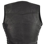 Raven Women's Motorcycle Leather Vest