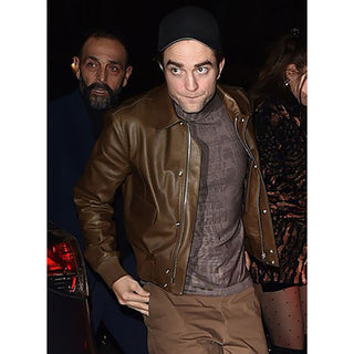 Robert Pattinson Real Leather Jacket Tan