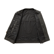 Sharp Shooter Perforated Men's Motorcycle Leather Vest