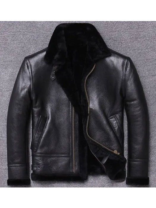 Men’s Sheepskin Winter Fur Coat Jacket