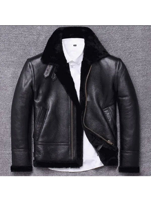 Men’s Sheepskin Winter Fur Coat Jacket