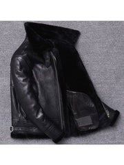 Men’s Sheepskin Winter Fur Coat Jacket