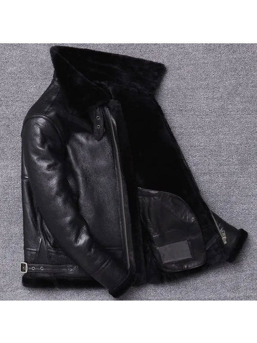Men’s Sheepskin Winter Fur Coat Jacket