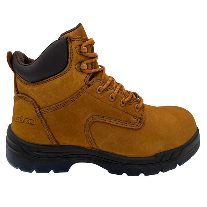 Diego Men's 6" Brown Work Boots | Composite Toe & Waterproof