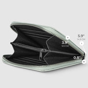 Metallic Full-Grain Leather Wallet | Ancona