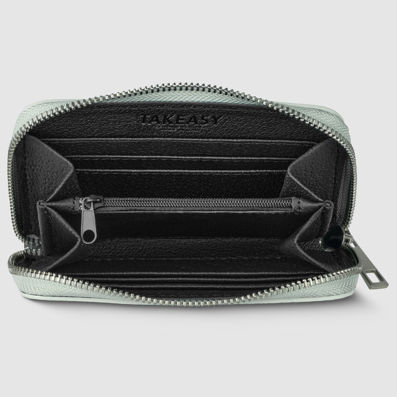 Metallic Full-Grain Leather Wallet | Ancona