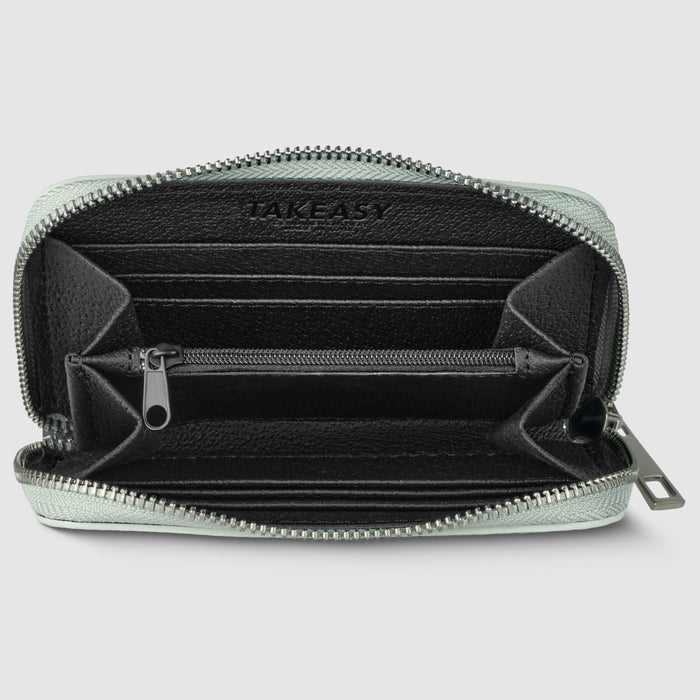 Metallic Full-Grain Leather Wallet | Ancona