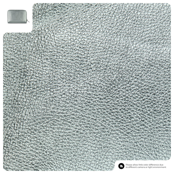 Metallic Full-Grain Leather Wallet | Ancona