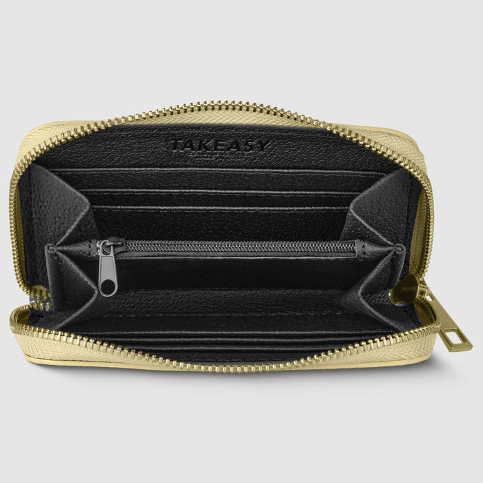 Metallic Full-Grain Leather Wallet | Ancona