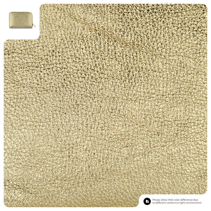 Metallic Full-Grain Leather Wallet | Ancona