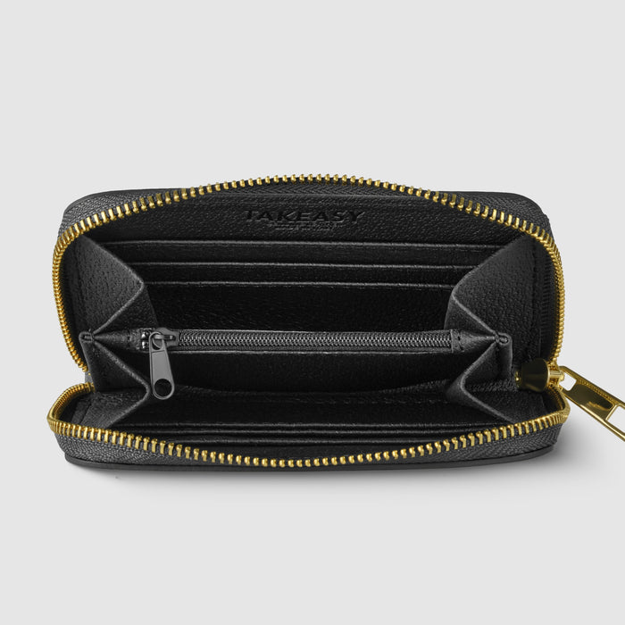 Metallic Full-Grain Leather Wallet | Ancona