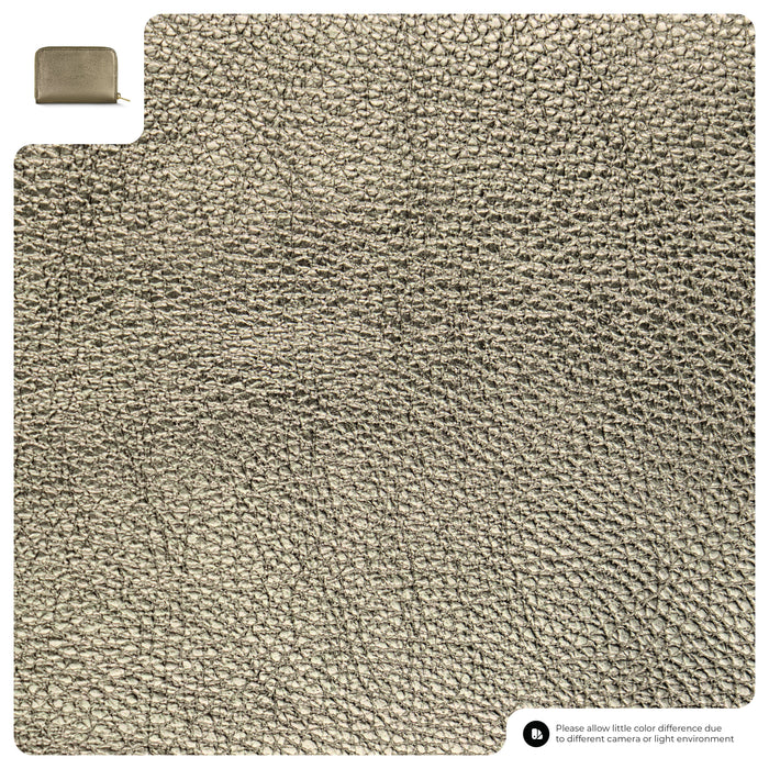 Metallic Full-Grain Leather Wallet | Ancona