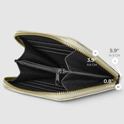 Metallic Full-Grain Leather Wallet | Ancona