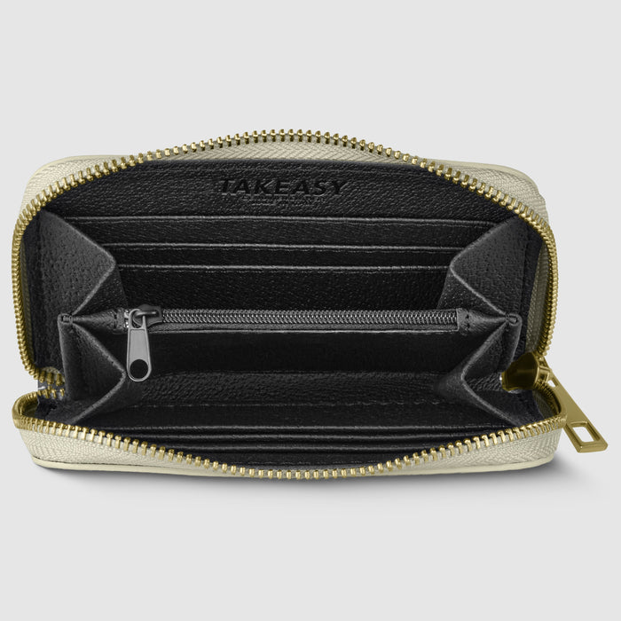 Metallic Full-Grain Leather Wallet | Ancona
