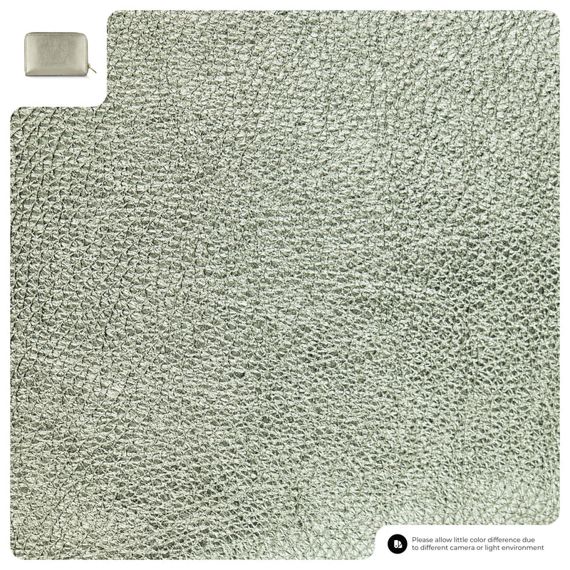 Metallic Full-Grain Leather Wallet | Ancona