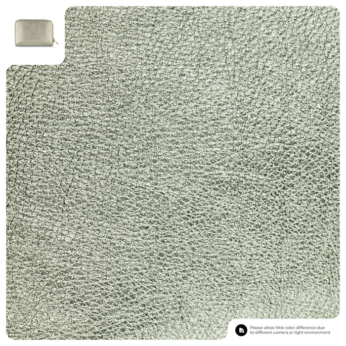 Metallic Full-Grain Leather Wallet | Ancona