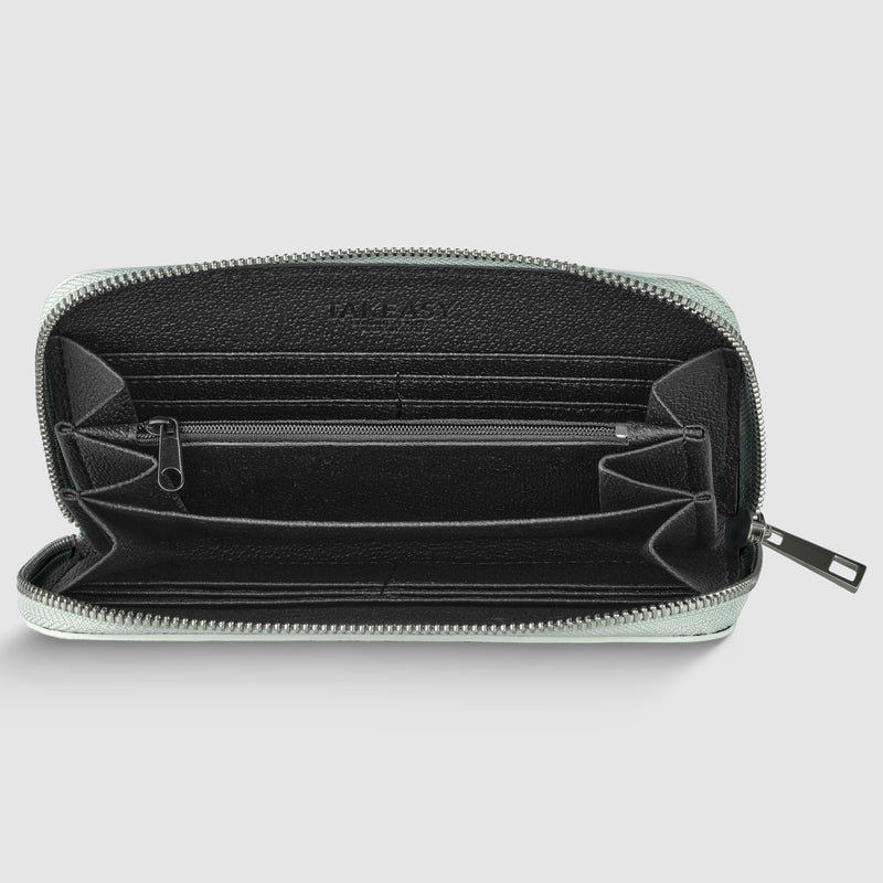 Metallic Full-Grain Leather Wallet | Udine