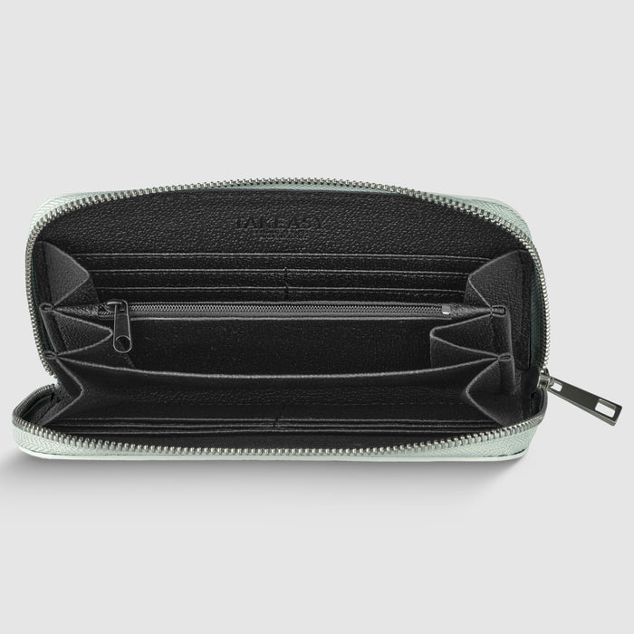 Metallic Full-Grain Leather Wallet | Udine