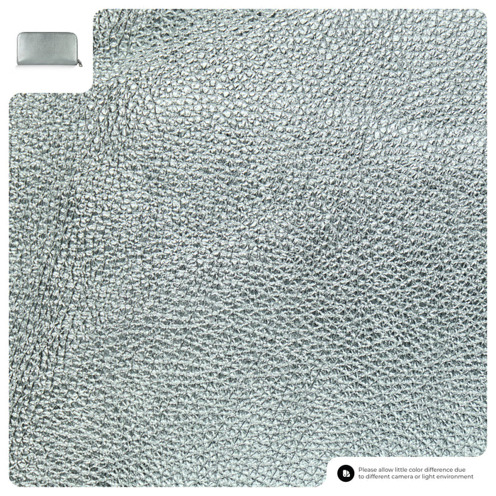 Metallic Full-Grain Leather Wallet | Udine